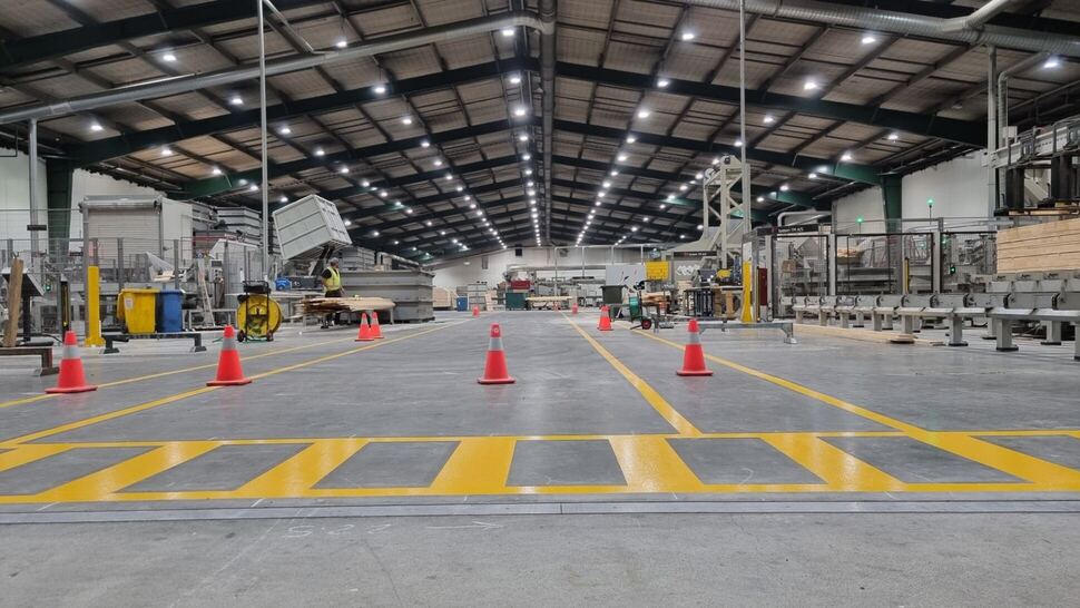 Crisp line marking on a Tauranga race track